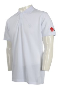 P1065 訂做淨色Polo恤 趨勢科技 Polo恤製造商    白色
